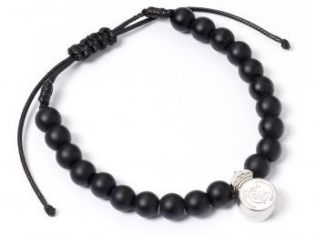 Real Madrid Black Bead Bracelet