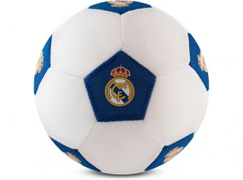 Real Madrid 14 Inch Mesh Play Ball White Navy