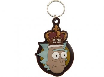 Rick and Morty King of Sh#!t Rubber Keyring