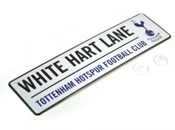 Spurs White Hart Lane 3D Embossed Metal Window Street Sign