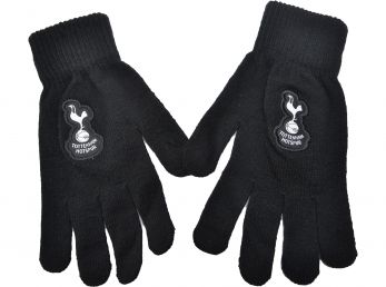 Spurs Knitted Gloves Black