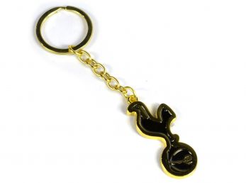 Spurs Mono Crest Gold Keyring