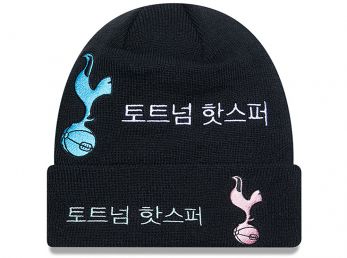 Spurs New Era Korea Black Cuff Knit Beanie Hat