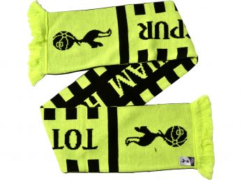 Spurs Reversible Neon Scarf Green Black