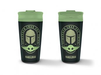 Star Wars The Mandalorian Stronger Than You Think 16 Oz Metal Travel Mug