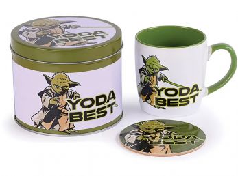 Yoda Best Mug And Drinks Coaster Collectable Tin Gift Set