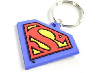 Superman Shield Rubber Keyring