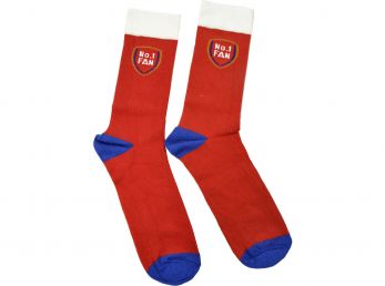 Team Direct Generic No 1 Fan Red Navy 4 to 6.5 UK Socks