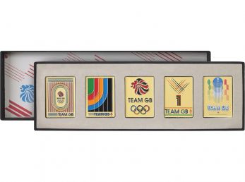Team GB Retro Boxed Executive Badge Set
