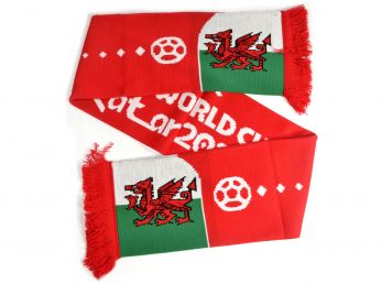 Wales World Cup Jacquard Knit Scarf