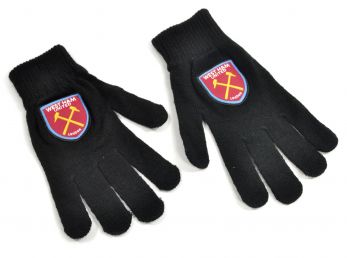 West Ham Knitted Gloves