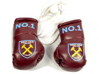 West Ham Boxing Gloves Car Hanger No. 1
