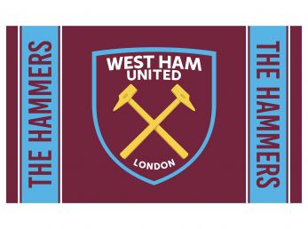 West Ham Crest Stripe Flag 5 x 3