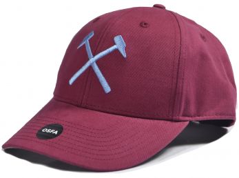West Ham Crossed Hammers Cardinal Baseball Cap