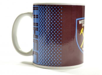 West Ham Boxed Mug Fade Design