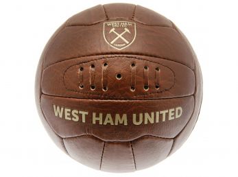 West Ham Retro Faux Leather Heritage Ball Size 5