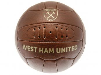 West Ham Retro Faux Leather Heritage Ball Size 5