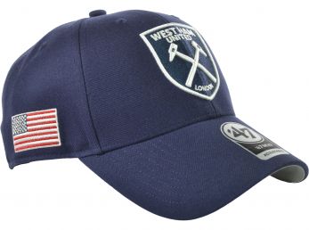 West Ham United 47 Brand Mvp Navy Baseball Cap American Flag Patch