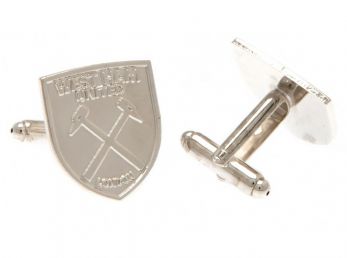 West Ham UTD City Silver Plated Crest Cufflinks