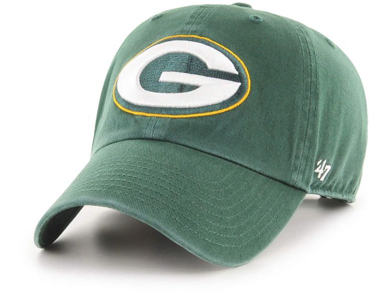 47 Brand Green Bay Packers NFL Clean Up Baseball Cap Green