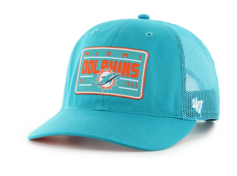 47 Brand Miami Dolphins Chiefs Hardline Trucker Snapback Cap Green