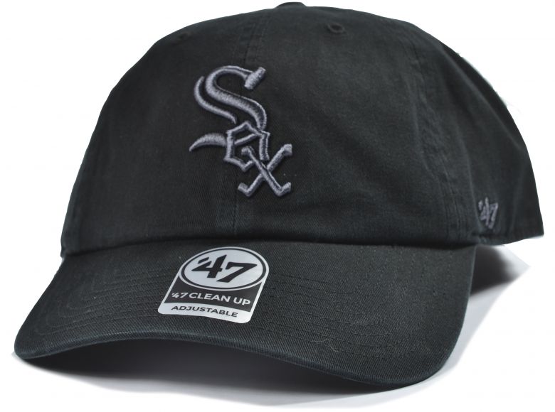 47 Brand MLB Chicago White Sox Clean Up Cap Black Black