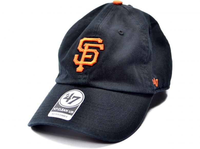 47 Brand San Francisco Giants MLB Clean Up Cap Black Orange