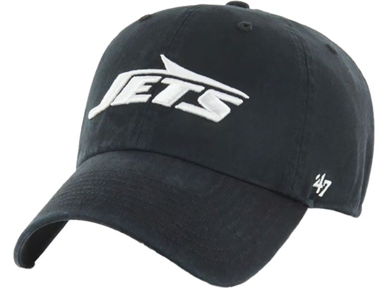 47 Brand New York Jets NFL Clean Up Baseball Cap Black