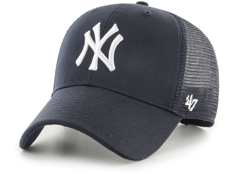 47 Brand NY Yankees Branson Trucker Snapback Cap Navy White