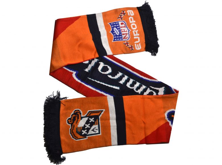 Amsterdam Admirals Stripe Supporters NFL Scarf Orange Red Navy