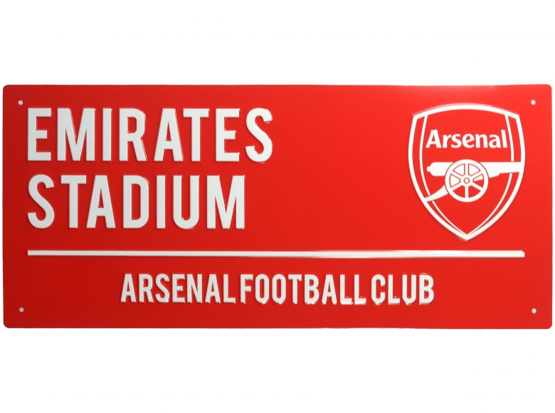 Arsenal Metal Street Sign Dark