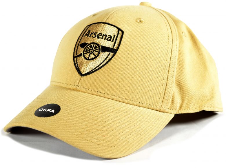 Arsenal Mono Crest Light Gold Baseball Cap