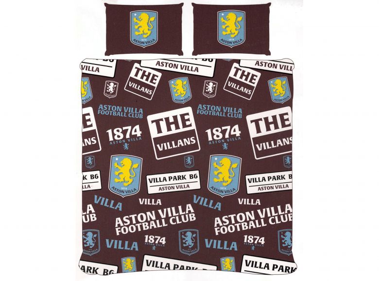 Aston Villa FC Patch Double Duvet