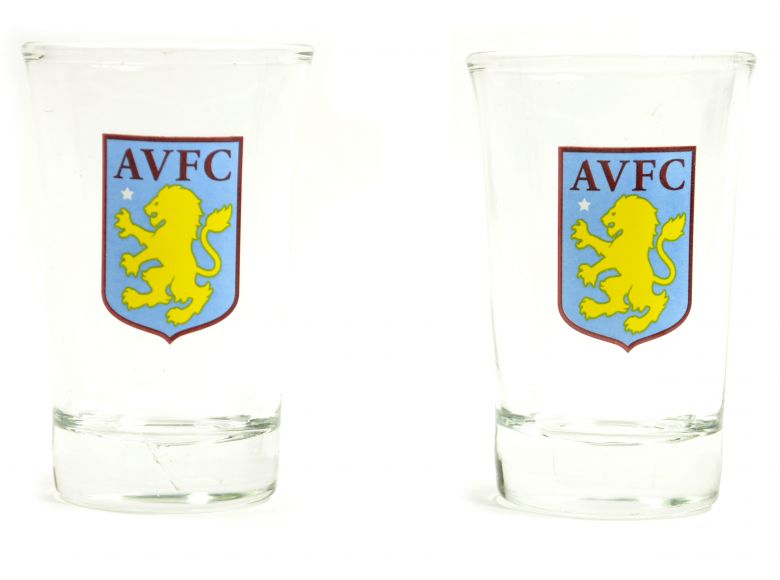 Aston Villa Two Pack Shot Glasses