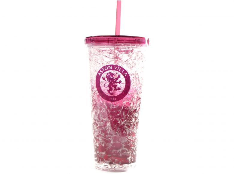 Aston Villa Freezer Cup With Straw