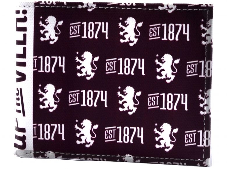 Aston Villa Icon Bifold Canvas Wallet