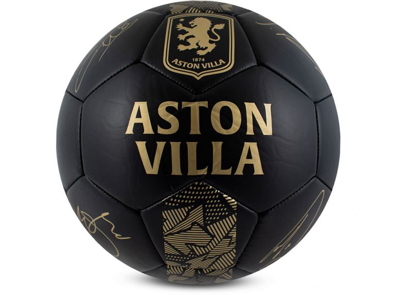 Aston Villa Phantom Black Gold Football Size 5