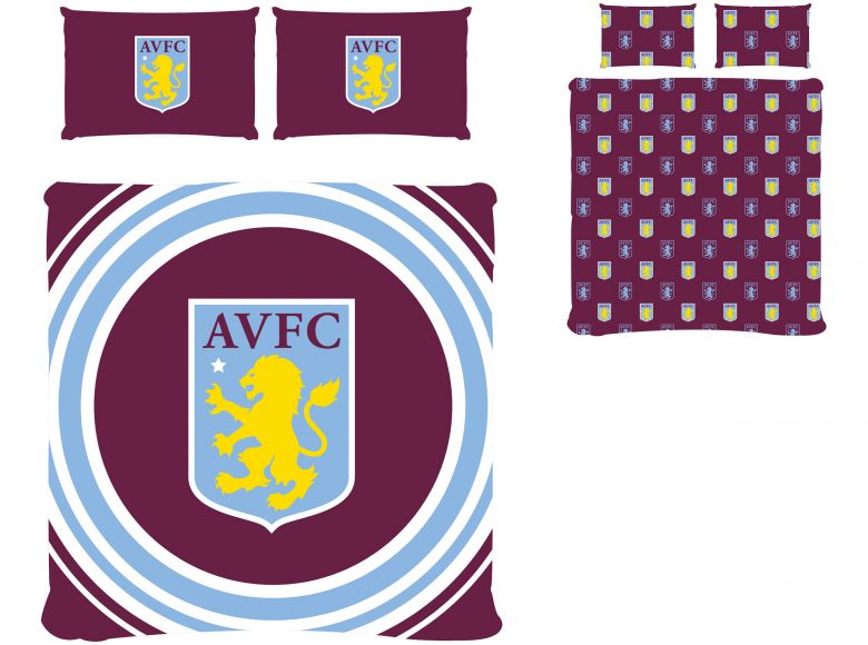 Aston Villa FC Pulse Double Reversible Duvet