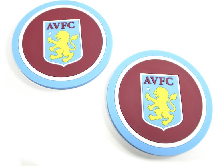 Aston Villa Two Pack Coaster Set