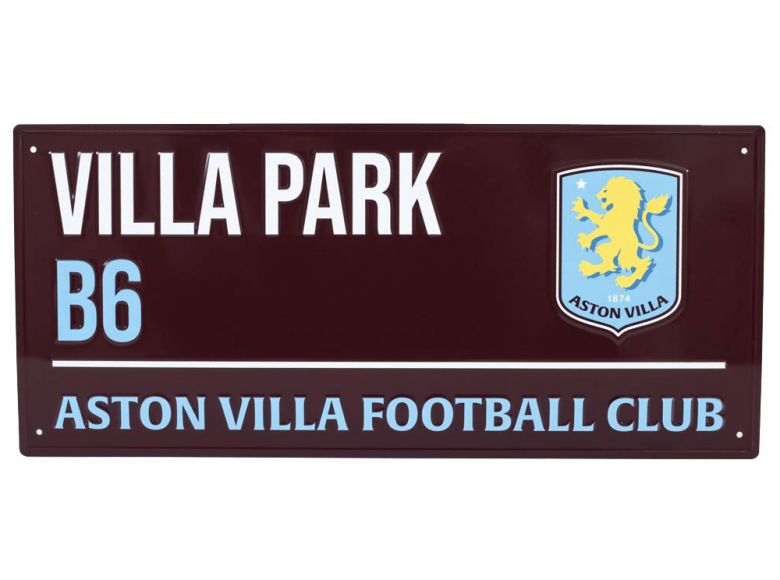 Aston Villa Villa Park B6 Dark Metal Street Sign