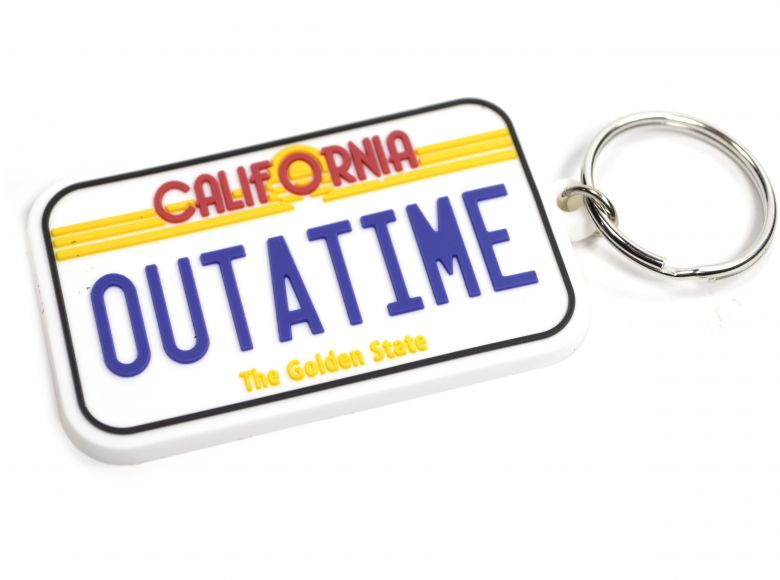 Back to the Future Outatime Rubber Keyring