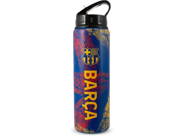 Barcelona FC Barca Premium Print Aluminium Water Bottle 750ml