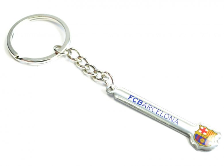 FC Barcelona Text Keyring