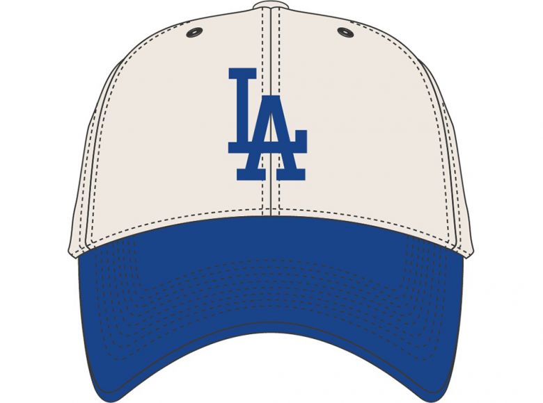 47 Brand MLB LA Dodgers Two Tone MVP Cap Natural
