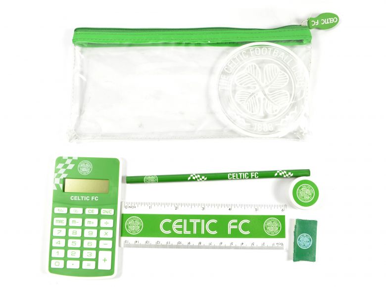 Celtic Big Logo Clear Exam Stationery Set