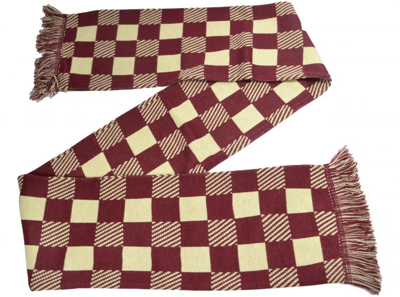 Check Fashion Scarf Burgundy
