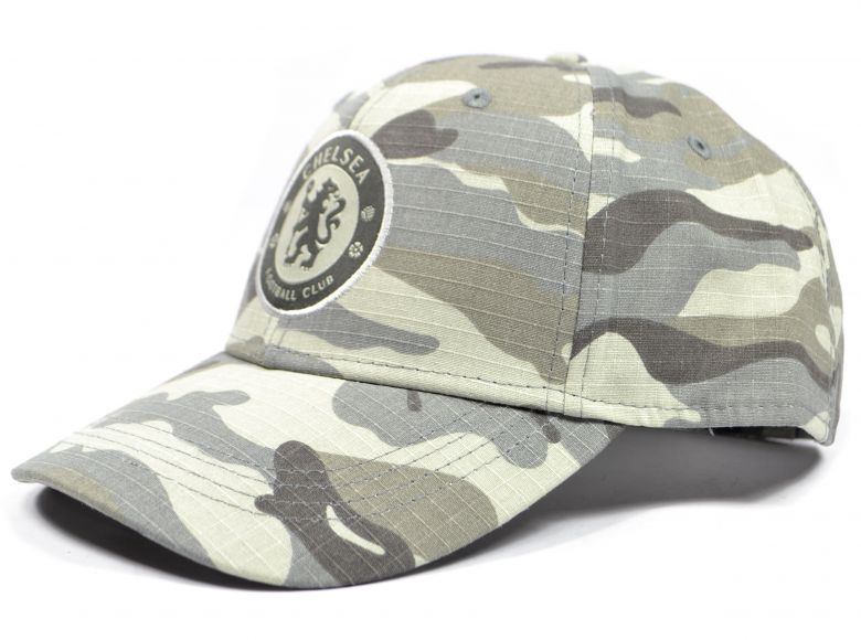 Chelsea Camo Baseball Cap Grey