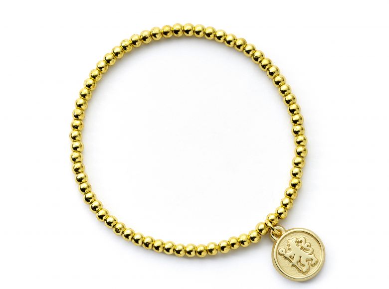 Chelsea Football Club Gold Tone Ballbead Bracelet