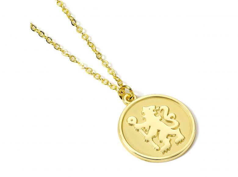 Chelsea Gold Tone Crest Necklace