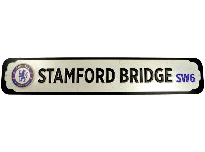 Chelsea Deluxe Metal MDF Stadium Signs 60cm x 10cm